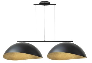 Lampa wisząca SOLAR 2 L czarna z kloszami czarno-złotymi 40578