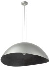 Lampa wisząca z żywicy srebrno-czarna  Solaris XL 40631
