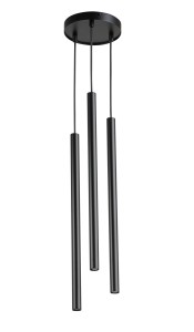 Lampa wisząca czarna  SOPEL 3 koło 33622
