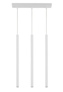 Lampa wisząca rurki sople biała SOPEL 3 PROSTY 33402