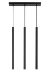 Lampa wisząca rurki sople czarna SOPEL 3 PROSTY 33401
