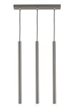 Lampa wisząca rurki sople srebrna  SOPEL 3 PROSTY 33400