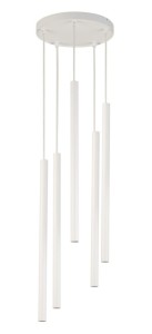 Lampa wisząca sople biała SOPEL 5 koło 33626