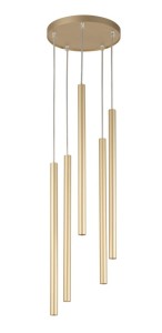 Lampa wisząca sople złota SOPEL 5 koło 33627