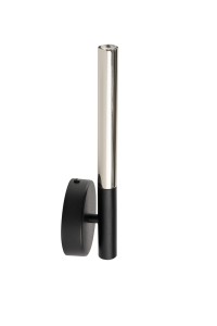 Kinkiet rurka SOPEL LUX czarno-srebrny 40735