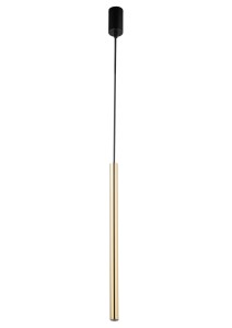 Lampa wisząca rurka SOPEL LUX 1 czarno-złoty szczotkowany 40737