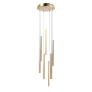 Lampa wisząca SOPEL PREMIUM 7 KOŁO złoty szczotkowany 40960