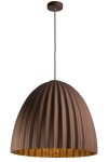 Lampa wisząca duży klosz brązowo-miedziana TELMA 50 /  32025