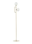 Lampa podłogowa kulki mleczne złota TES 50362