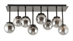 Lampa sufitowa kulki szary TULIA 8 krótki 33496