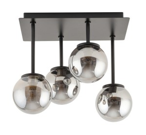 Lampa sufitowa kulki szary TULIA 4 krótki 33504