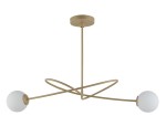 Lampa sufitowa  białe kule złoto-beżowy VELVET 2 33355