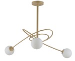 Lampa sufitowa białe kule złoto-beżowy  VELVET 3 33356