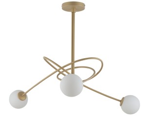 Lampa sufitowa białe kule złoto-beżowy  VELVET 3 33356