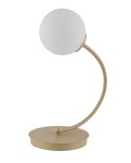 Lampka stołowa klosz kula złoto-beżowa VELVET 50303