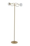 Lampa podłogowa klosze kule złoto-beżowa VELVET 50304