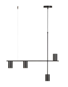 Lampa wisząca z reflektorami czarna VENDO 4 33689