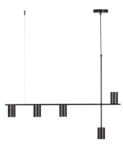 Lampa wisząca z reflektorami czarna VENDO 5 33692