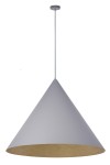 Lampa wisząca Vesuvio szary/złoty L 1xE27 /  41049