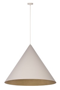 Lampa wisząca Vesuvio beżowy/złoty L 1xE27  /   41069