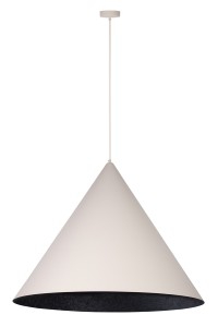 Lampa wisząca Vesuvio beżowy/czarny L 1xE27 /  41074