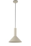 Lampa wisząca VITRUM stożek szary beż 40806