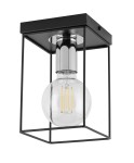Lampa sufitowa loftowa klatka VOX 1 czarno-srebrny 40698