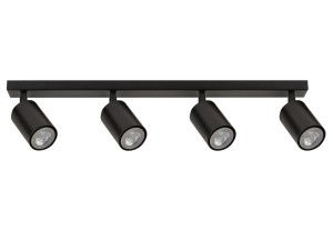 Reflektory sufitowe led czarne ZOOM 4 33312