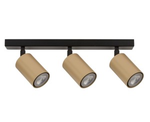 Reflektory sufitowe led czarno-złote ZOOM 3 33321