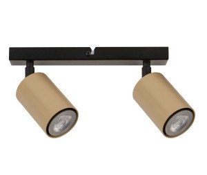Reflektory sufitowe led czarno-złote  ZOOM 2 33320