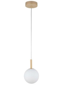 Lampa wisząca kula złoto-beżowa GAMA 1 33406