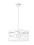 Lampa wisząca metalowa biała MODUŁ FREZ L 31079