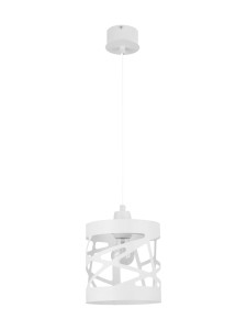 Lampa wisząca metalowa biała MODUŁ FREZ S 31047