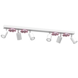 Lampa sufitowa Flower white/pink  3879