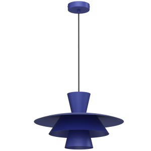 Lampa wisząca PLATO dark blue 1xE27 /  4504