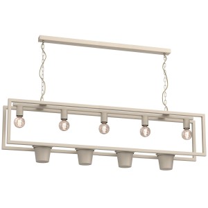 Lampa wisząca FLORES beige 5xE27  /  4883