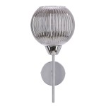 Lampa ścienna kinkiet CESAR srebrny 1x40W E27 /  21-48356