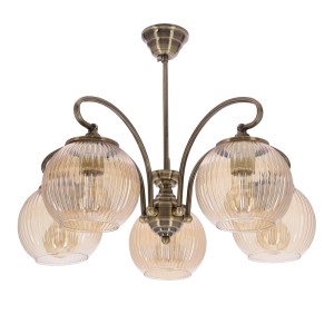 Lampa sufitowa TORES stare złoto 5x60W E27  /  35-48318