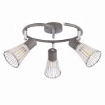 Lampa sufitowa spirala CURTIS szara 3x40W E14  /  98-48271