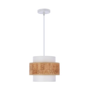 Cork lampa wisząca biały 1x40w E27 / 31-18113