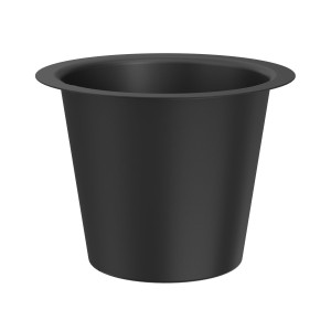 Flores osłonka doniczki trapez black  5338