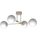 Lampa sufitowa GLAME beige-gold 4xE27 /  7885
