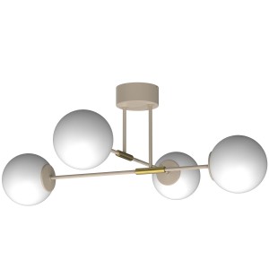 Lampa sufitowa GLAME beige-gold 4xE27 /  7885