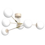 Lampa sufitowa GLAME beige-gold 6xE27 /  7886
