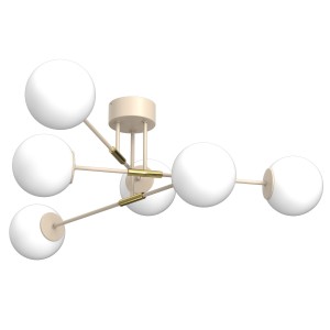 Lampa sufitowa GLAME beige-gold 6xE27 /  7886