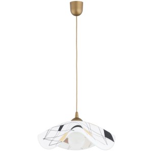 Lampa wisząca FREZJA złota 1xE27  / 61546