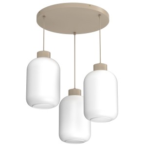 Lampa wisząca Galante beige (glass: 2987) 3xE27 /  8005