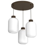 Lampa wisząca Galante brown (glass: 2987) 3xE27 /  8013