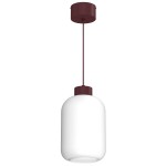 Lampa wisząca Galante burgundy (glass: 2987) 1xE27 /  8015