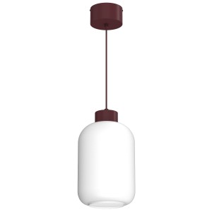 Lampa wisząca Galante burgundy (glass: 2987) 1xE27 /  8015